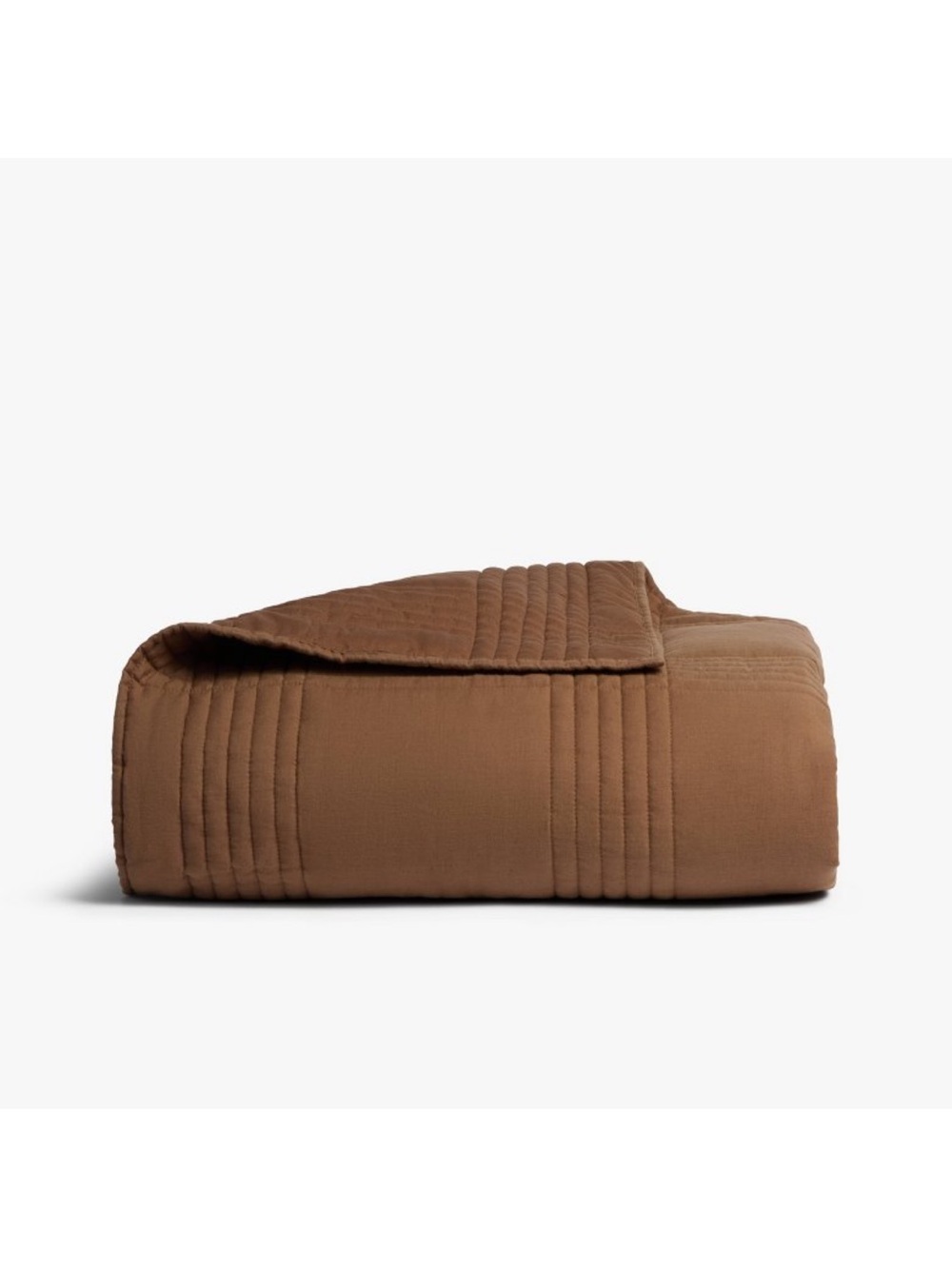Parachute F/Q Relaxed Linen Quilt, Pecan